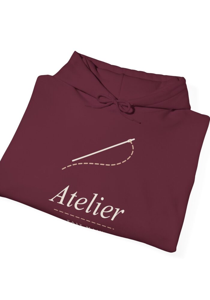 Atelier Hoodie in Maroon, view 4
