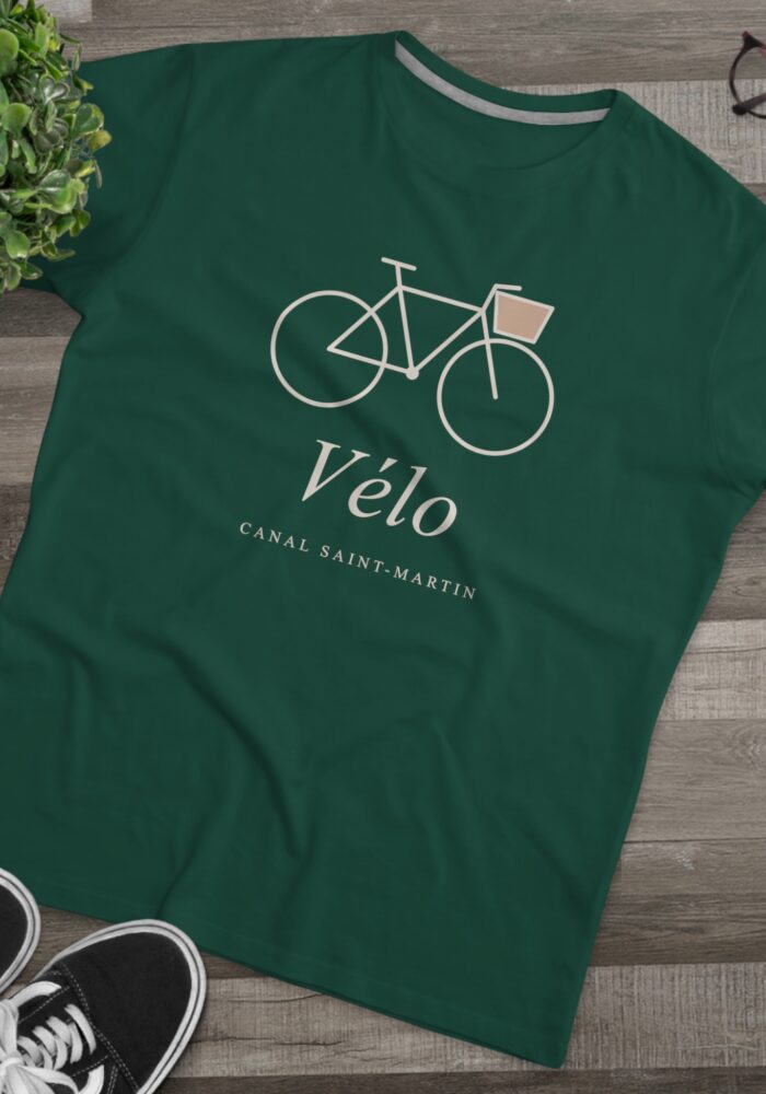 Vélo Tee in Bottle Green, view 3