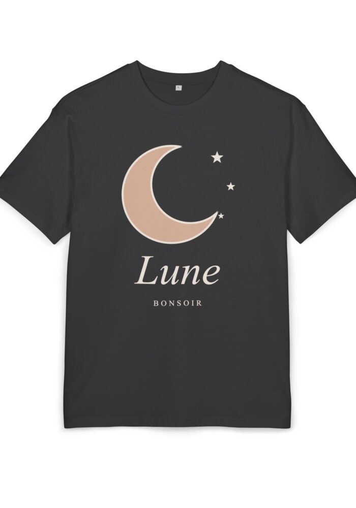 Lune Oversized Tee in Black