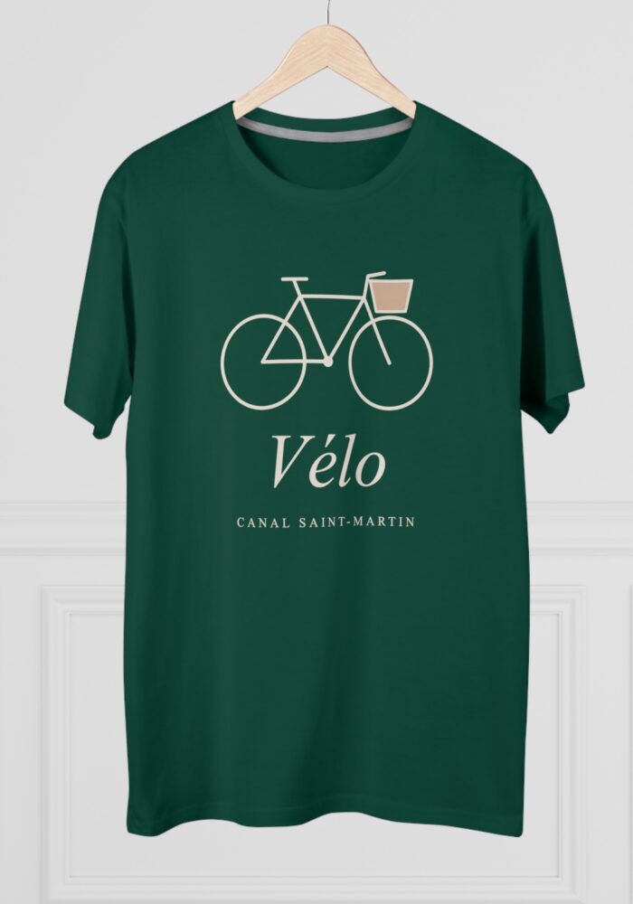 Vélo Tee in Bottle Green, view 4
