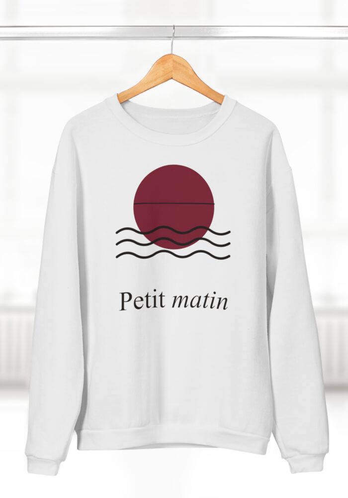Petit Matin Sweatshirt in White, view 4