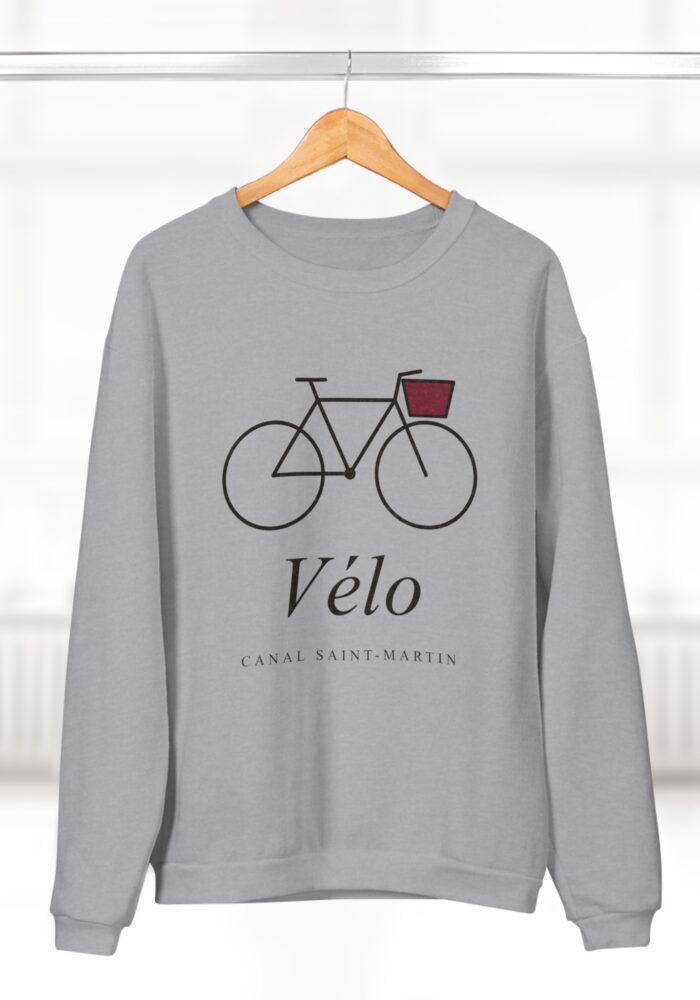 Vélo Sweatshirt in Heather Grey, view 4