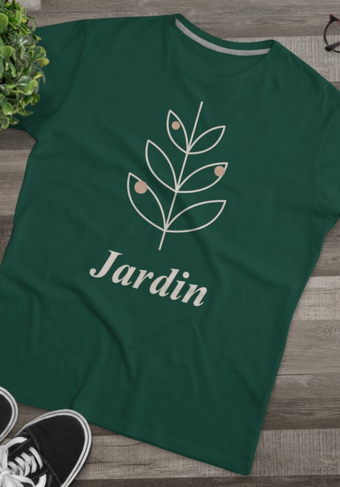 Jardin Tee in Bottle Green, view 3
