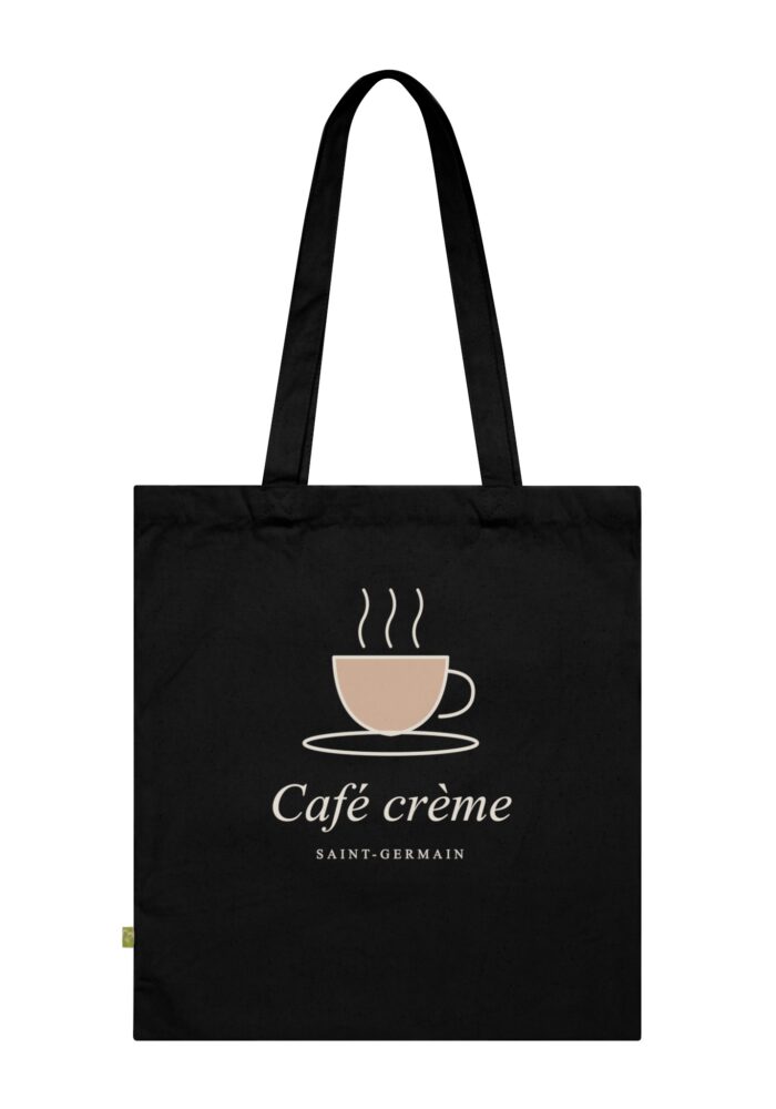 Café Crème Tote Bag in Black