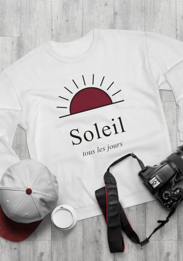 Soleil Sweatshirt in White, view 3