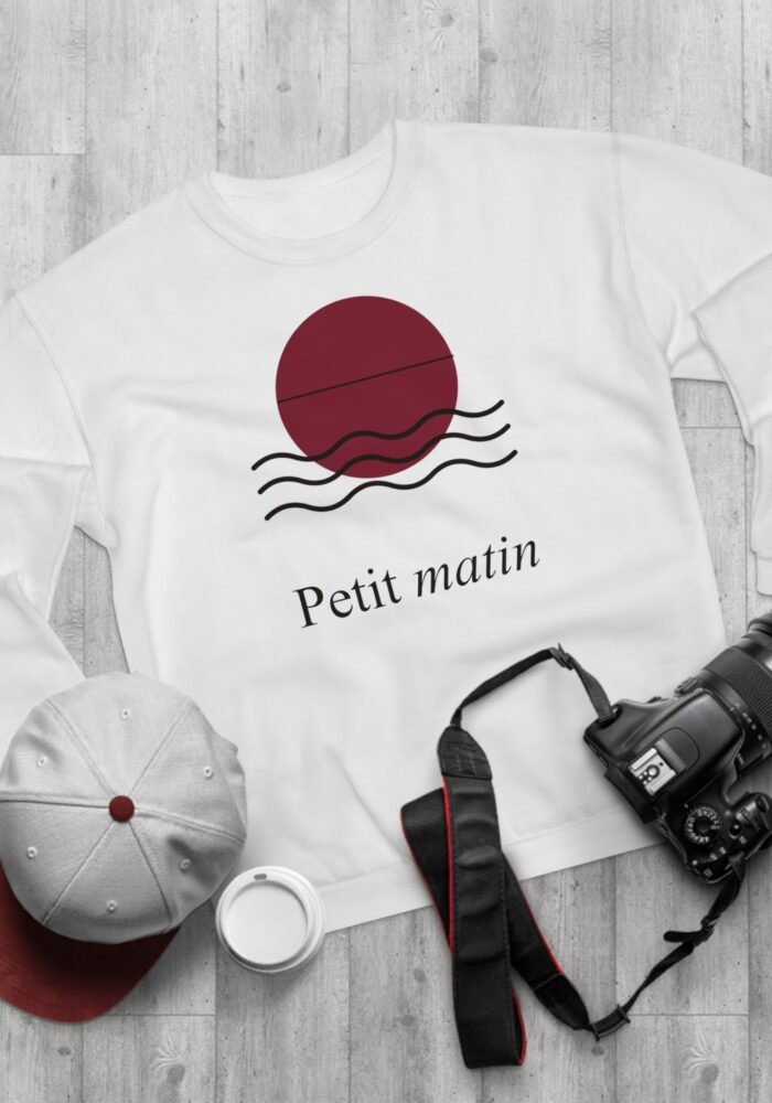 Petit Matin Sweatshirt in White, view 3