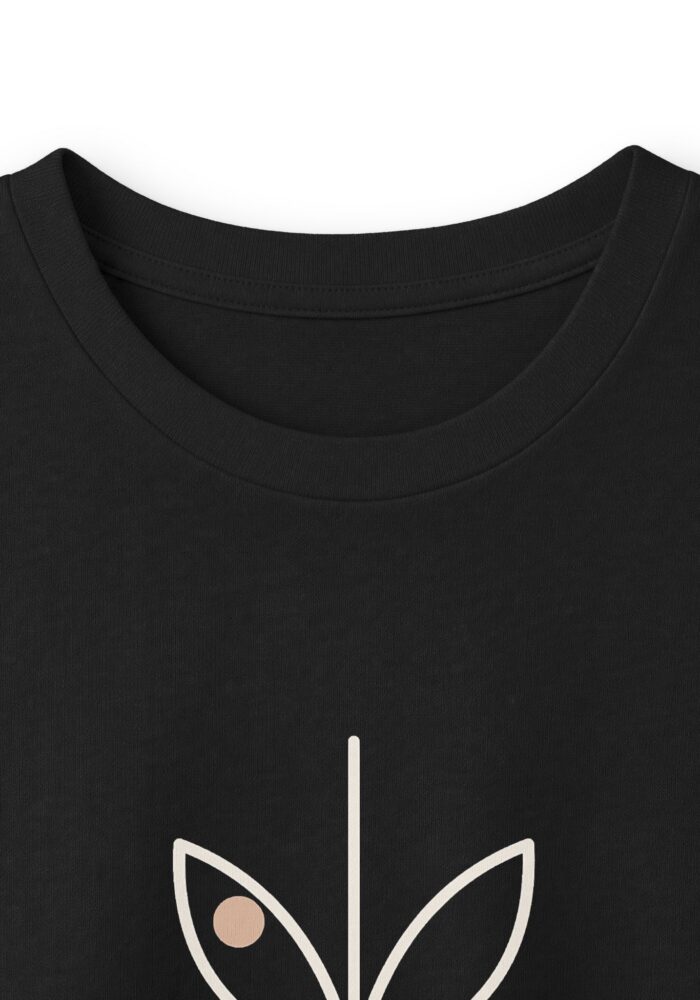 Jardin Long Sleeve Tee in Black, view 3