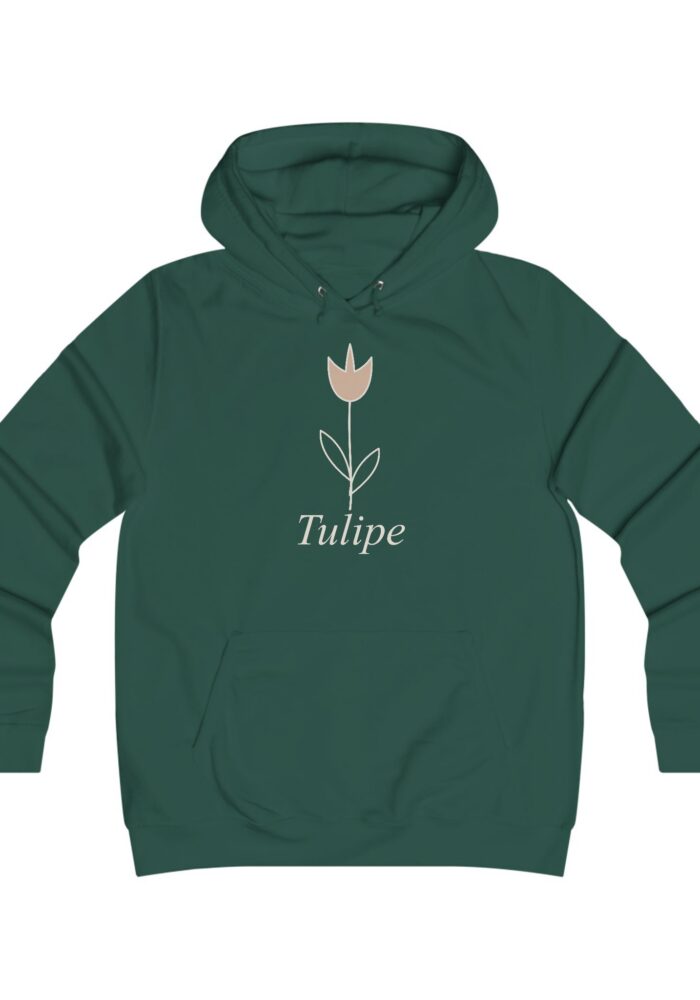 Tulipe Women’s Hoodie in Bottle Green
