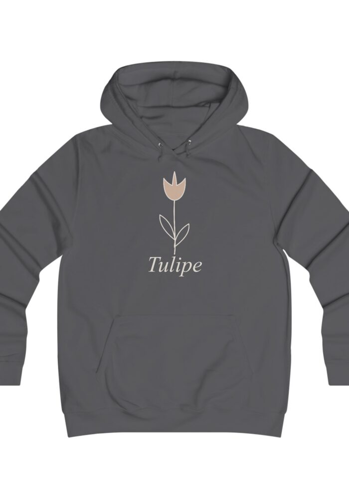 Tulipe Women’s Hoodie in Charcoal