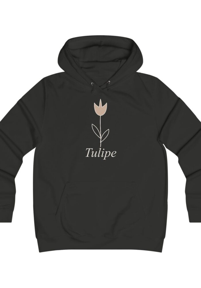 Tulipe Women’s Hoodie in Jet Black