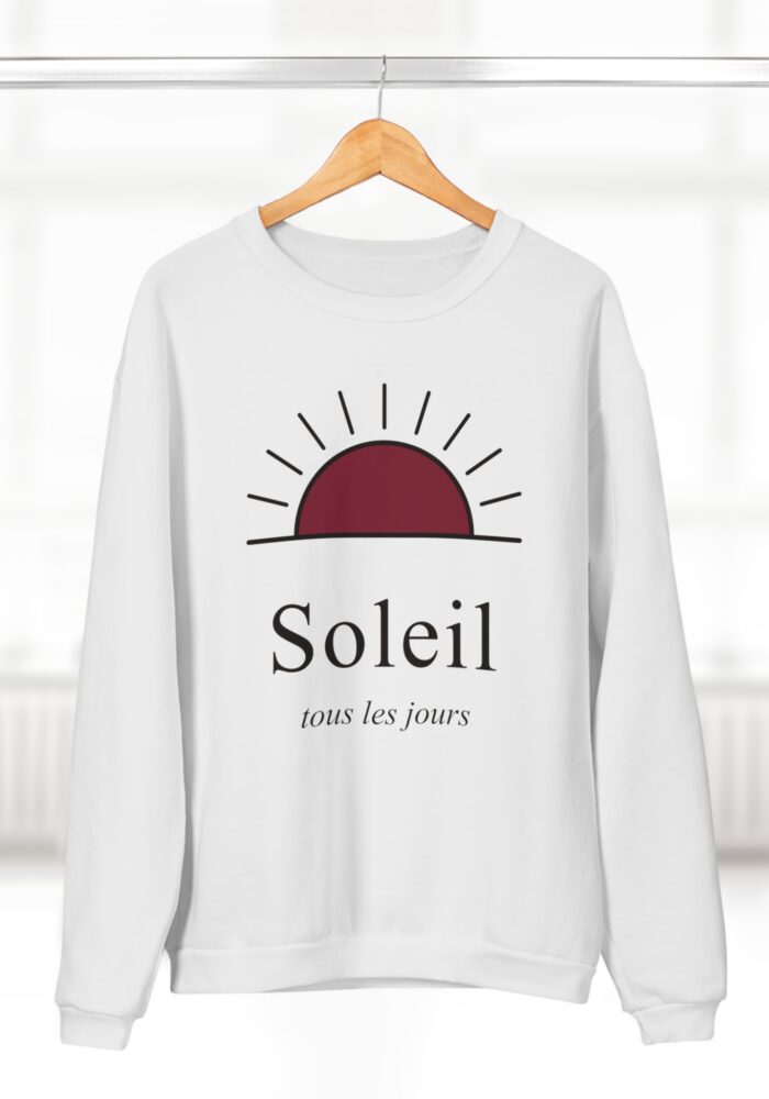 Soleil Sweatshirt in White, view 4
