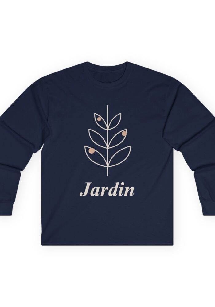 Jardin Long Sleeve Tee in Navy