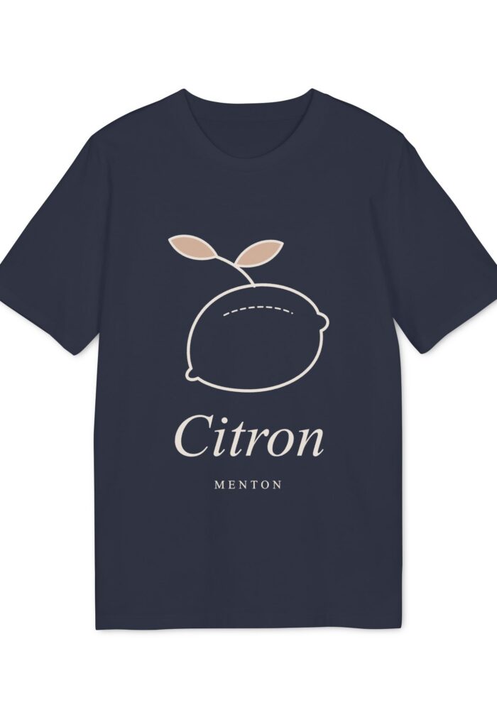 Citron Organic Tee in French Navy