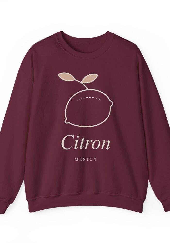 Citron Sweatshirt in Maroon