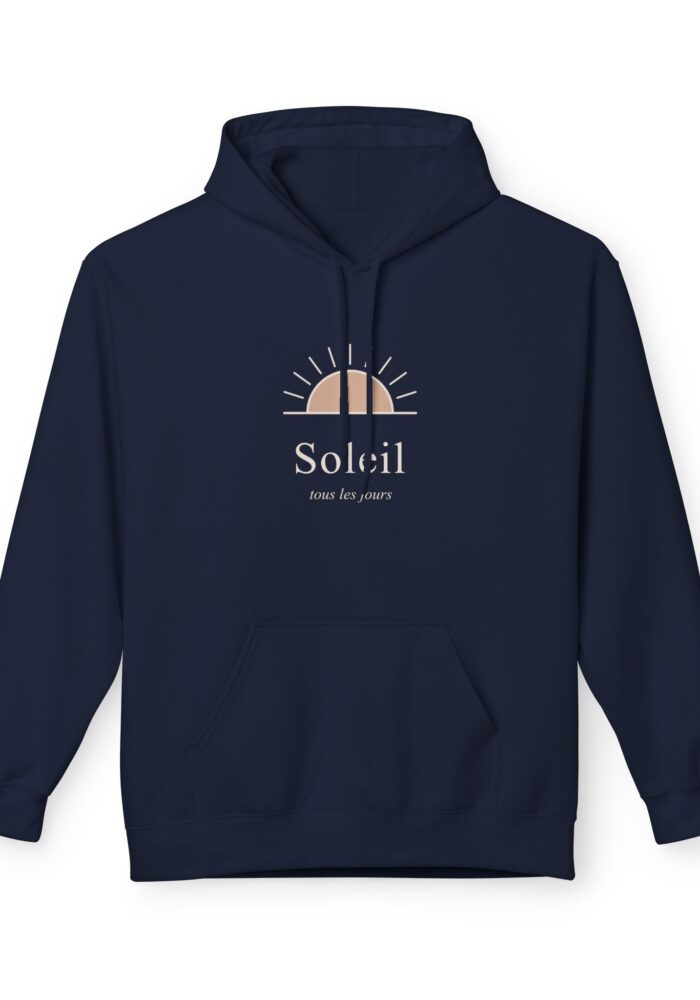 Soleil Fleece Hoodie in Navy