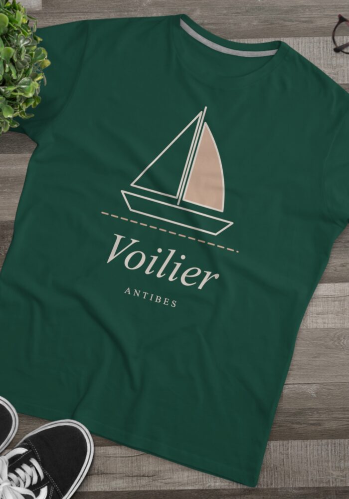 Voilier Tee in Bottle Green, view 3