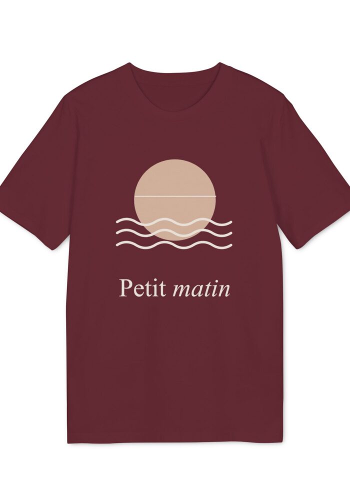 Petit Matin Organic Tee in Burgundy