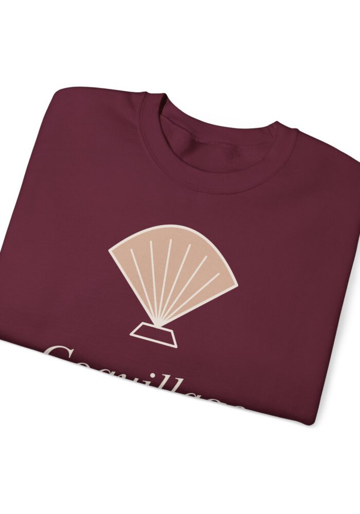 Coquillage Sweatshirt in Maroon, view 3