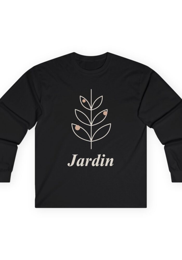 Jardin Long Sleeve Tee in Black