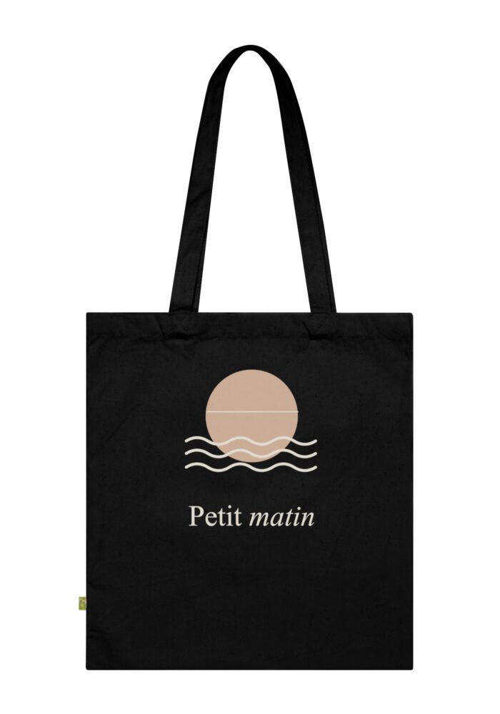 Petit Matin Tote Bag in Black