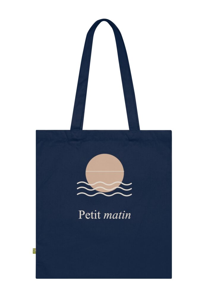 Petit Matin Tote Bag in French Navy