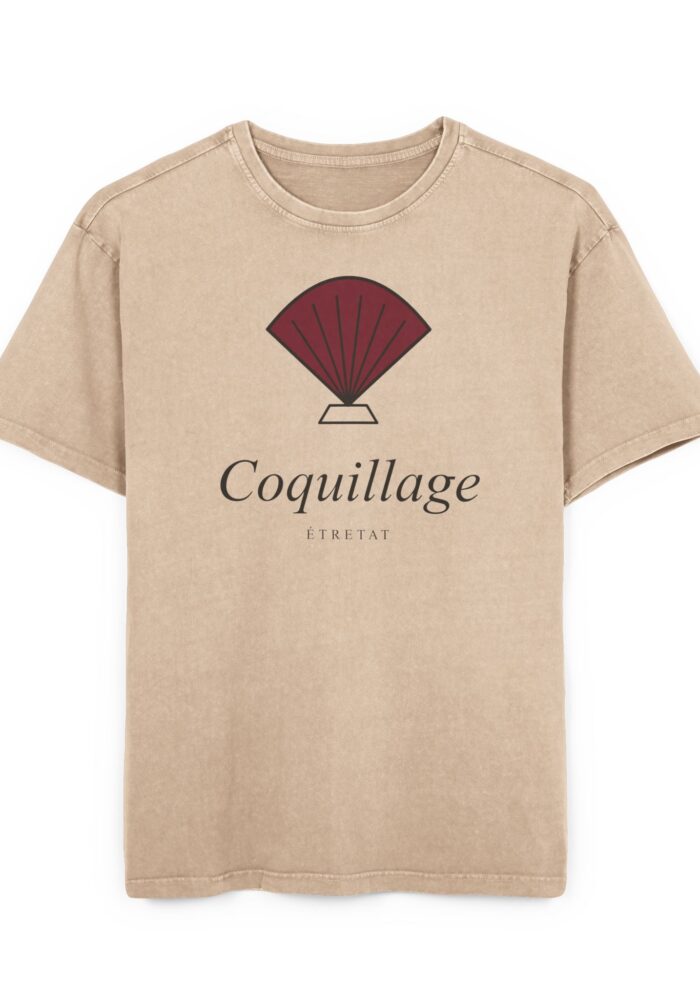 Coquillage Washed Tee in Union Beige
