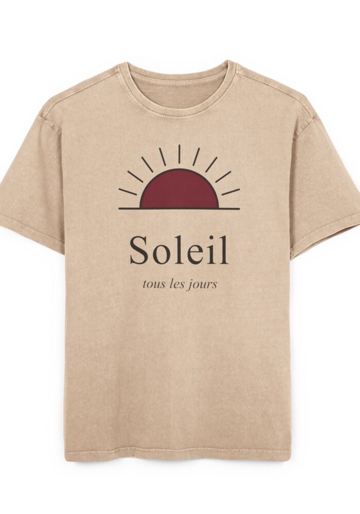 Soleil Washed Tee in Union Beige