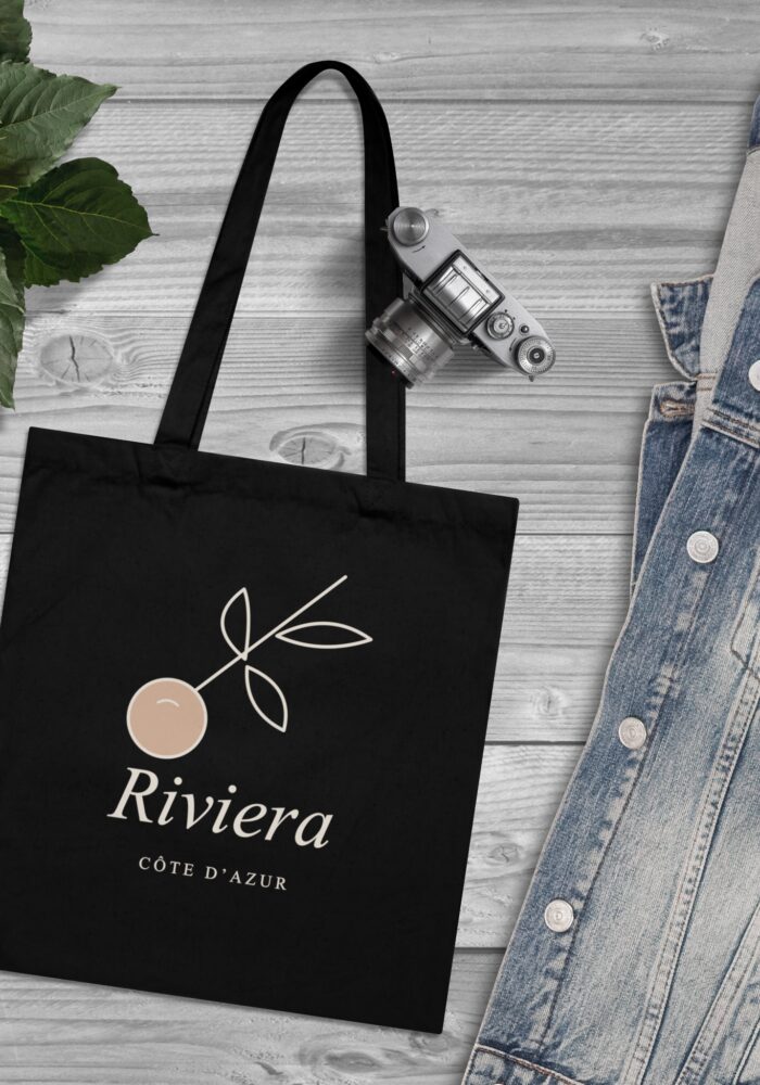 Riviera Tote Bag in Black, view 3