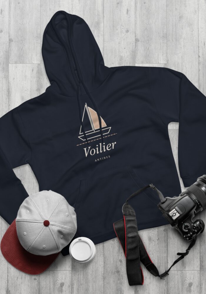 Voilier Hoodie in Navy, view 3