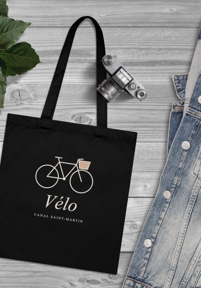 Vélo Tote Bag in Black, view 3