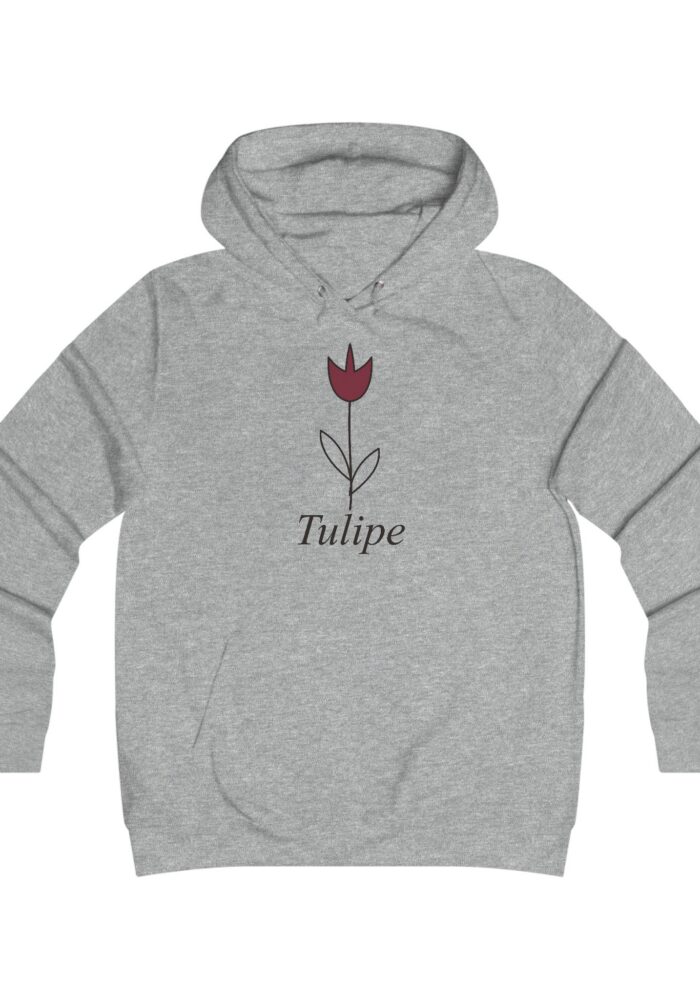 Tulipe Women’s Hoodie in Heather Grey