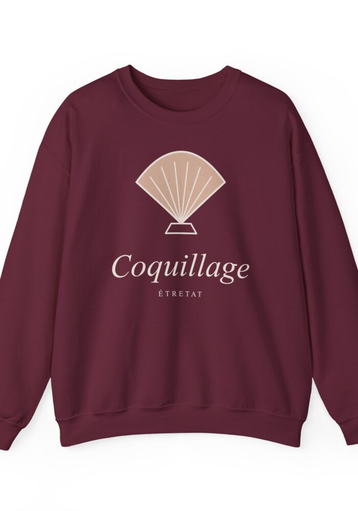 Coquillage Sweatshirt in Maroon
