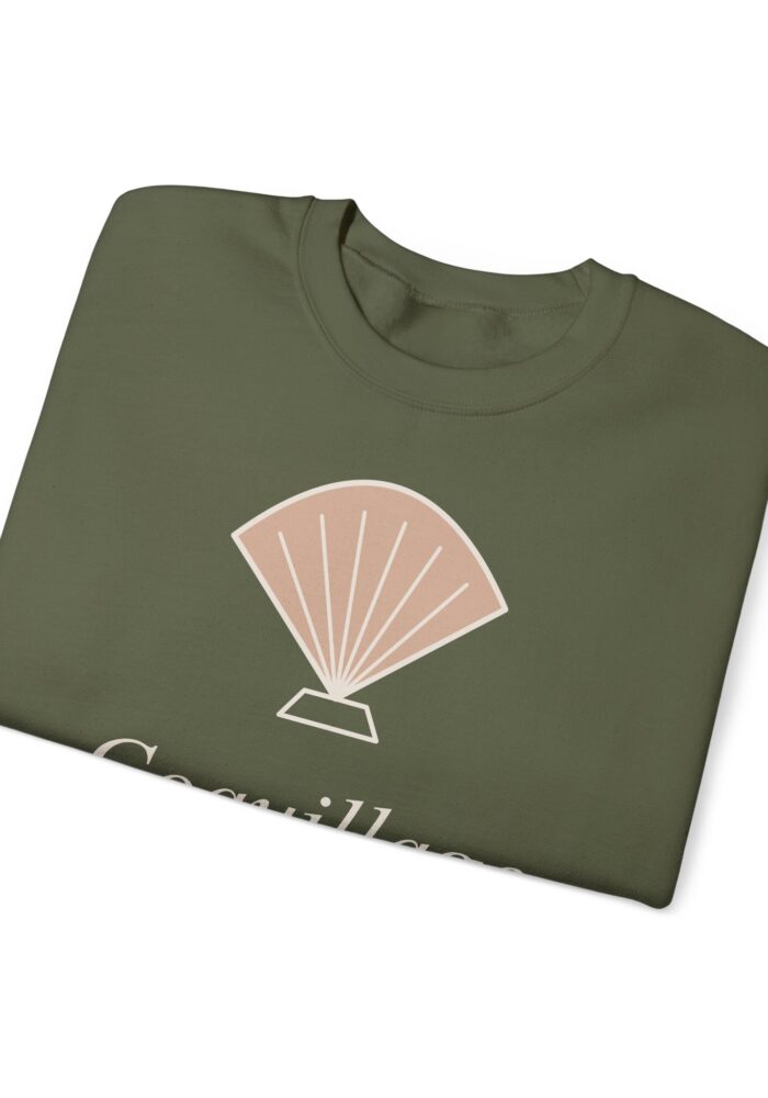Coquillage Sweatshirt in Military Green, view 3