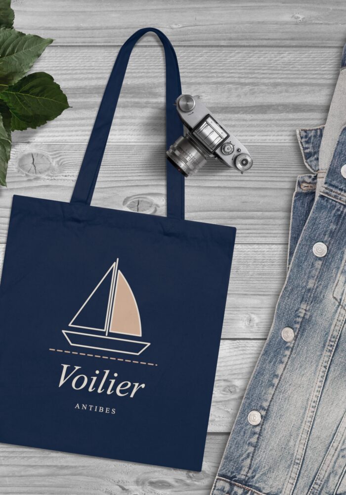 Voilier Tote Bag in French Navy, view 3