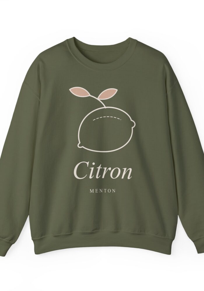 Citron Sweatshirt in Military Green