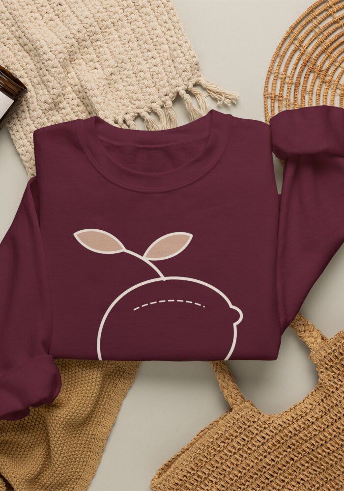 Citron Sweatshirt in Maroon, view 4